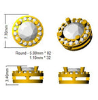9ct Yellow Gold Round Lab Grown Diamond Earrings 2
