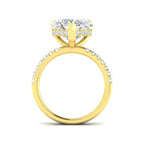 18ct Yellow Gold Heart Lab Grown Diamond Ring 2