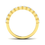 18ct Yellow Gold Emerald Cut Lab Grown Diamond Ring 2