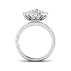 Platinum Round Lab Grown Diamond Ring 2
