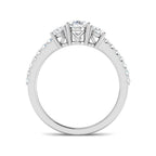 9ct White Gold Oval Lab Grown Diamond Ring 2