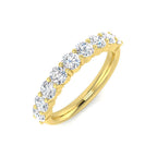 9ct Yellow Gold Round Lab Grown Diamond Ring 1