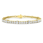9ct Yellow Gold Round Lab Grown Diamond Bracelet 1