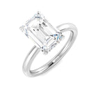 Platinum Radiant Lab Grown Diamond Ring 1