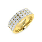 9ct Yellow Gold Round Lab Grown Diamond Ring 1