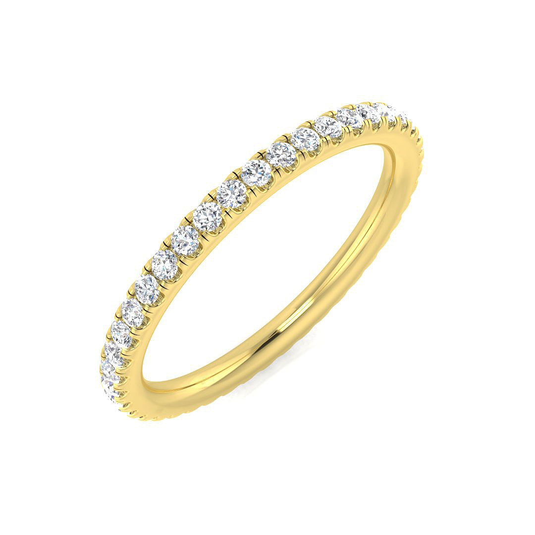 18ct Yellow Gold Round Diamond Ring 1