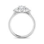 9ct White Gold Cushion and Pear Lab Grown Diamond Ring 2