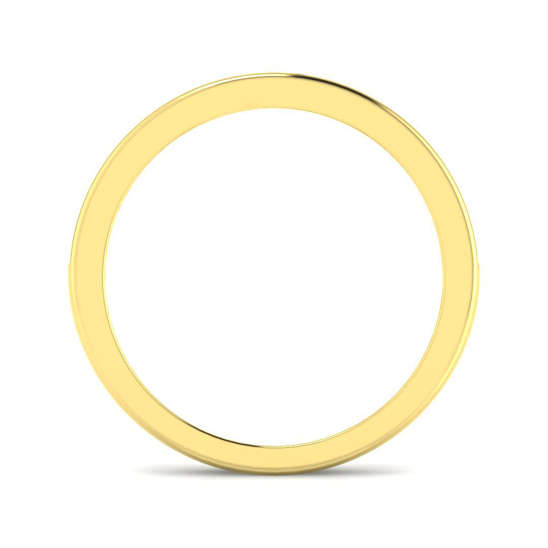 9ct Yellow Gold Round Ruby and Diamond Ring 2