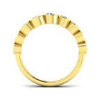 9ct Yellow Gold Round Lab Grown Diamond Ring 2