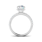 Platinum Round Lab Grown Diamond Ring 2