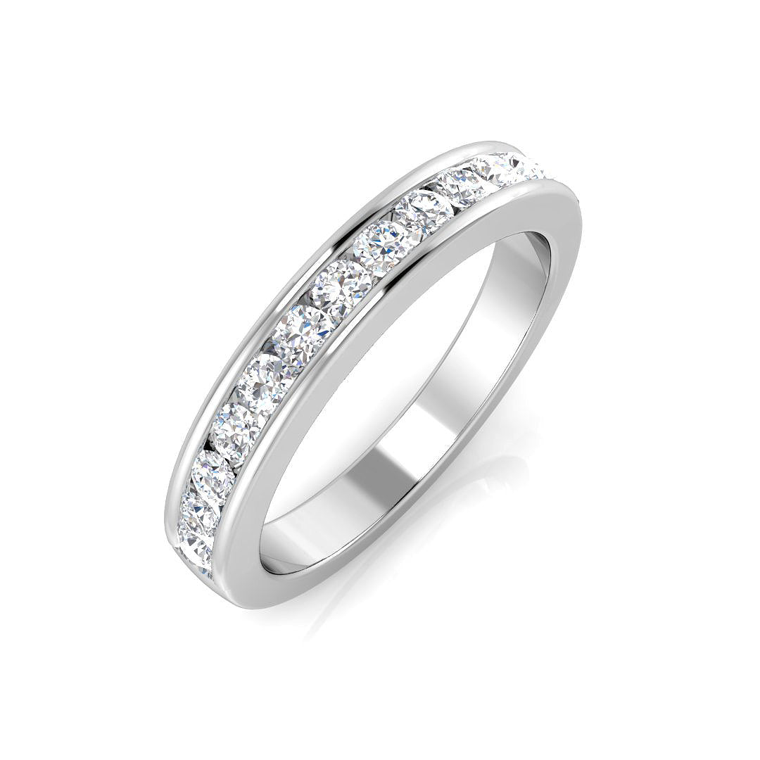Platinum Round Lab Grown Diamond Ring 1