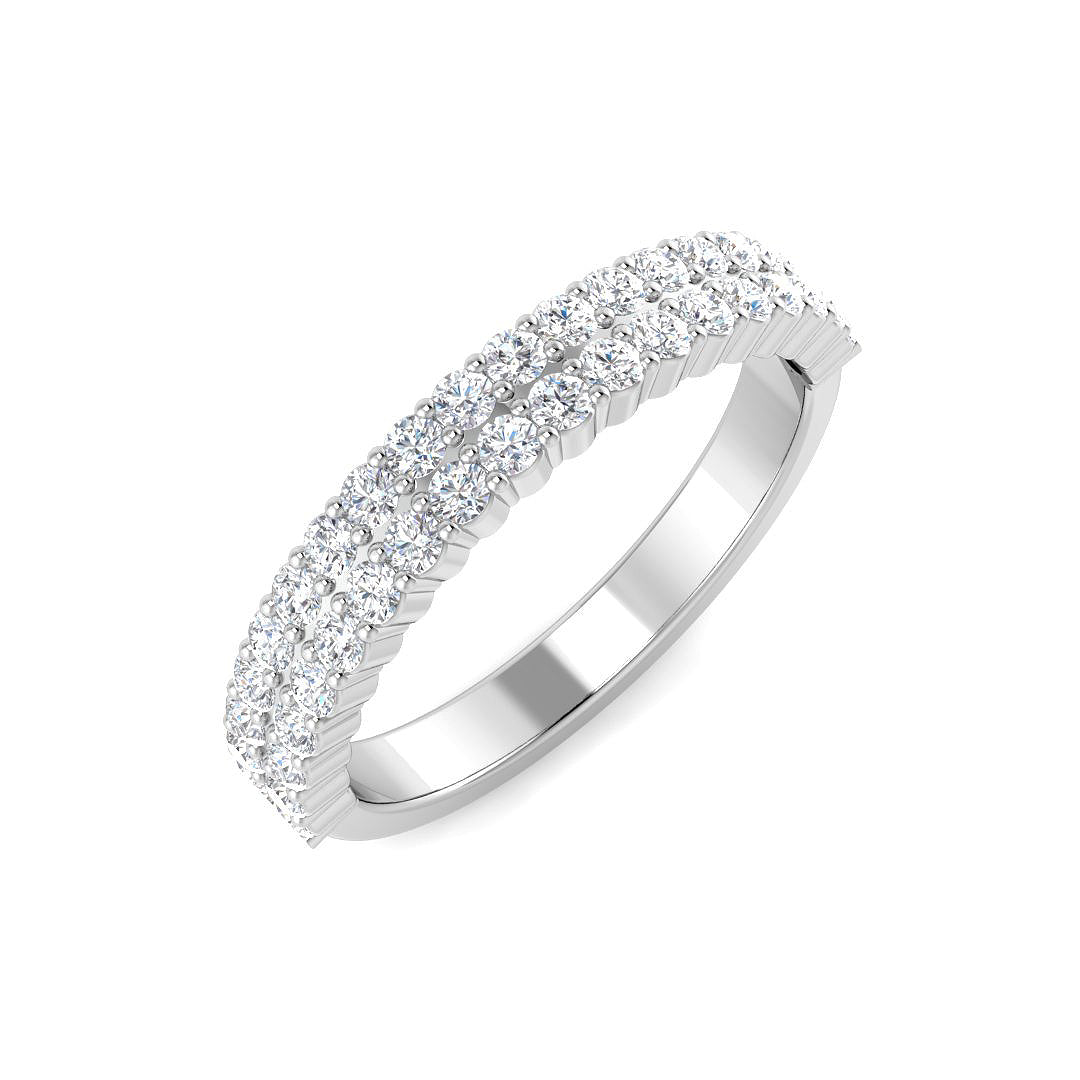 Platinum Round Lab Grown Diamond Ring 1