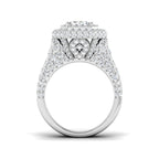 9ct White Gold Emerald Cut Lab Grown Diamond Ring 2