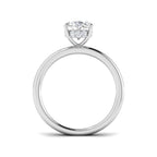 Platinum Oval Lab Grown Diamond Ring 2