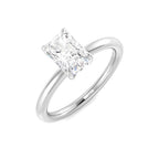 Platinum Radiant Lab Grown Diamond Ring 1