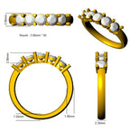 9ct Yellow Gold Round Lab Grown Diamond Ring 2