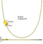 9ct Yellow Gold Round Lab Grown Diamond Necklace 2