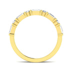 9ct Yellow Gold Emerald Cut Lab Grown Diamond Ring 2