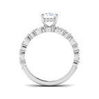9ct White Gold Marquise and Radiant Lab Grown Diamond Ring 2
