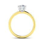 18ct Two Tone Round Lab Grown Diamond Ring 2
