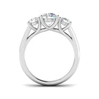 Platinum Round Lab Grown Diamond Ring 2