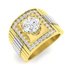 9ct Yellow Gold Round Lab Grown Diamond Ring 1