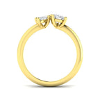 18ct Yellow Gold Marquise and Pear Lab Grown Diamond Ring 2
