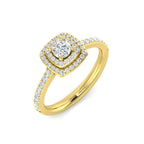 9ct Yellow Gold Round Lab Grown Diamond Ring 1