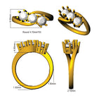 18ct Yellow Gold Round Lab Grown Diamond Ring 2