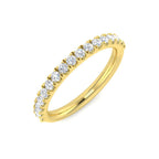 18ct Yellow Gold Round Lab Grown Diamond Ring 1