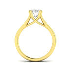 9ct Yellow Gold Oval Lab Grown Diamond Ring 2