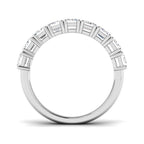 9ct White Gold Emerald Cut Lab Grown Diamond Ring 2