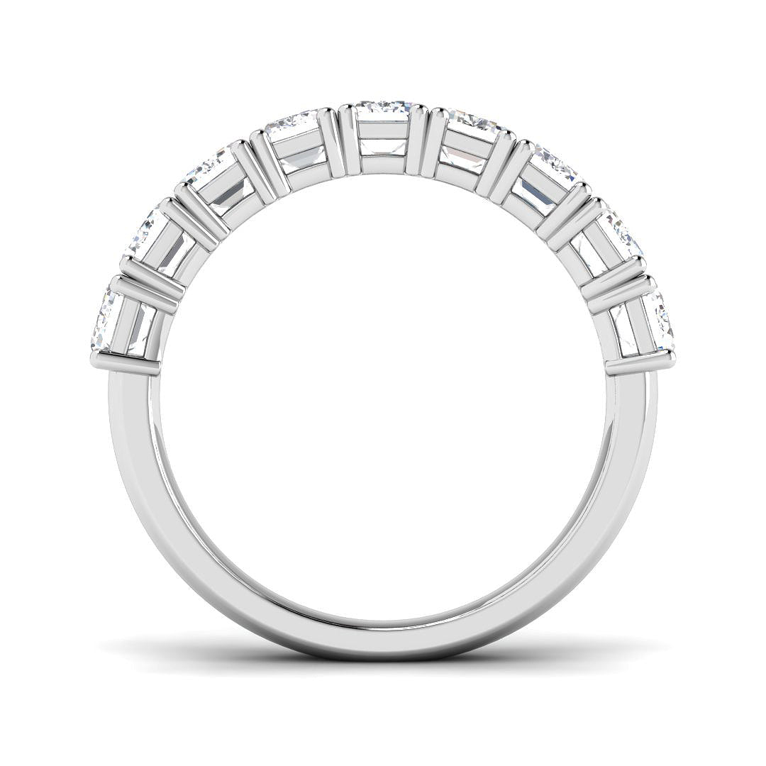 9ct White Gold Emerald Cut Lab Grown Diamond Ring 2
