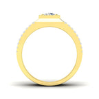 9ct Yellow Gold Round Lab Grown Diamond Ring 2