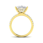 9ct Yellow Gold Pear Lab Grown Diamond Ring 2
