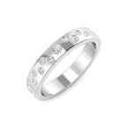 9ct White Gold Round Lab Grown Diamond Ring 1