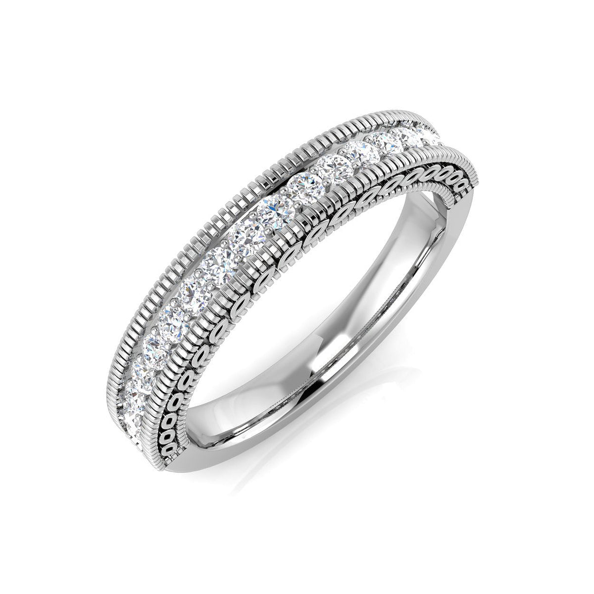 Platinum Round Diamond Ring 1