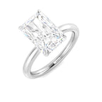 Platinum Radiant Lab Grown Diamond Ring 1