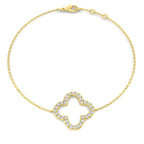9ct Yellow Gold Round Lab Grown Diamond Bracelet 1