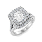 Platinum Cushion Lab Grown Diamond Ring 1