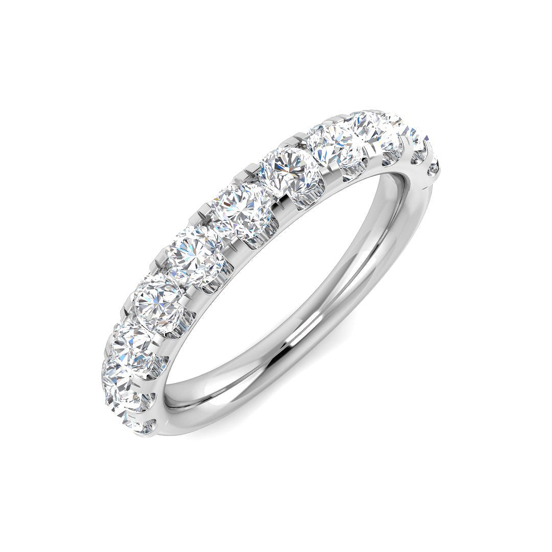 9ct White Gold Round Diamond Ring 1