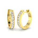 9ct Yellow Gold Round Lab Grown Diamond Earrings 1