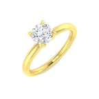 9ct Yellow Gold Round Lab Grown Diamond Ring 1