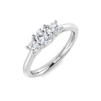 Platinum Round Lab Grown Diamond Ring 1
