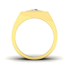 9ct Yellow Gold Round Lab Grown Diamond Ring 2