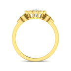9ct Yellow Gold Cushion Diamond Ring 2