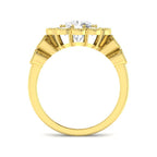 9ct Yellow Gold Cushion Cvd Old Cut Ring 2
