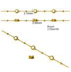 9ct Yellow Gold Round Lab Grown Diamond Bracelet 2