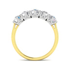 9ct Two Tone Cushion Cvd Old Cut Ring 2