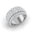 9ct White Gold Round Lab Grown Diamond Ring 1